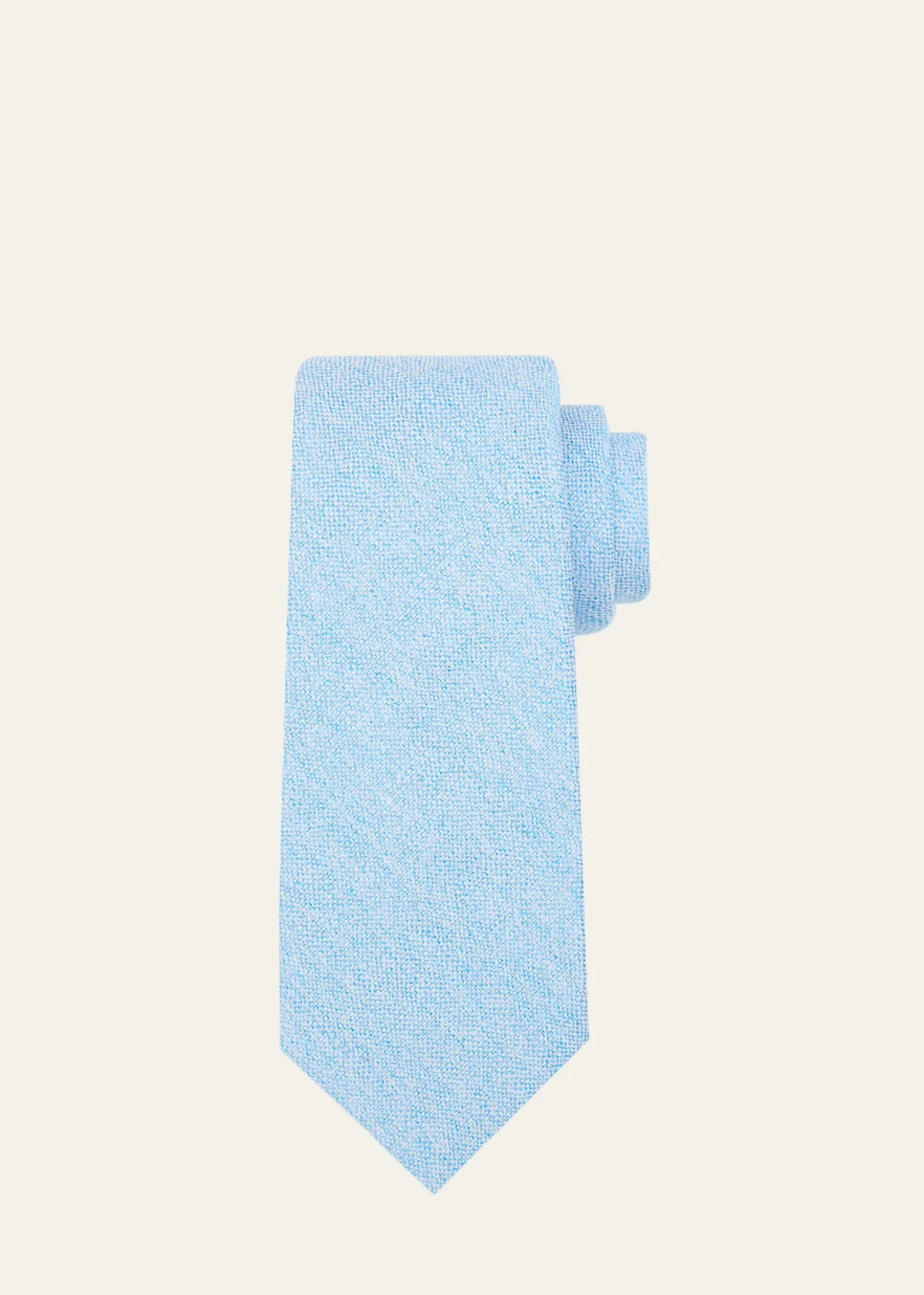 KitonMen's Solid Silk 7-Fold Tie