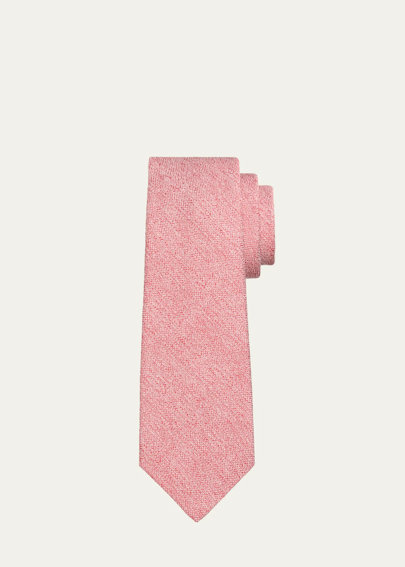 KitonMen's Solid Silk 7-Fold Tie