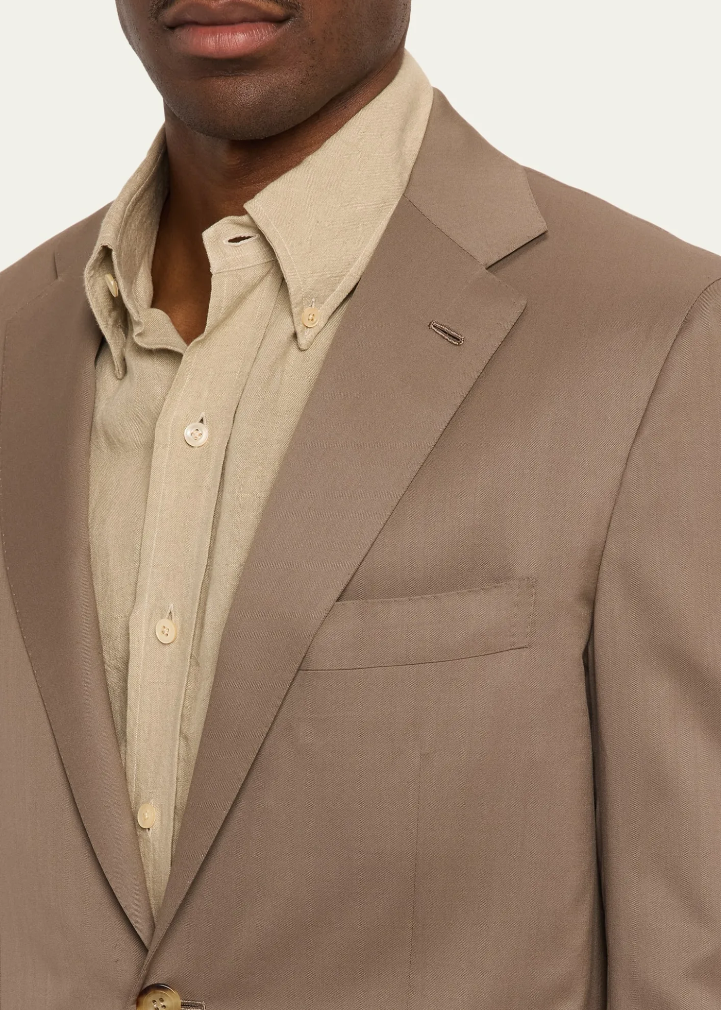 KitonMen's Solid Wool Single-Breasted Sport Coat