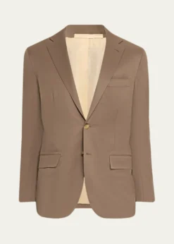KitonMen's Solid Wool Single-Breasted Sport Coat