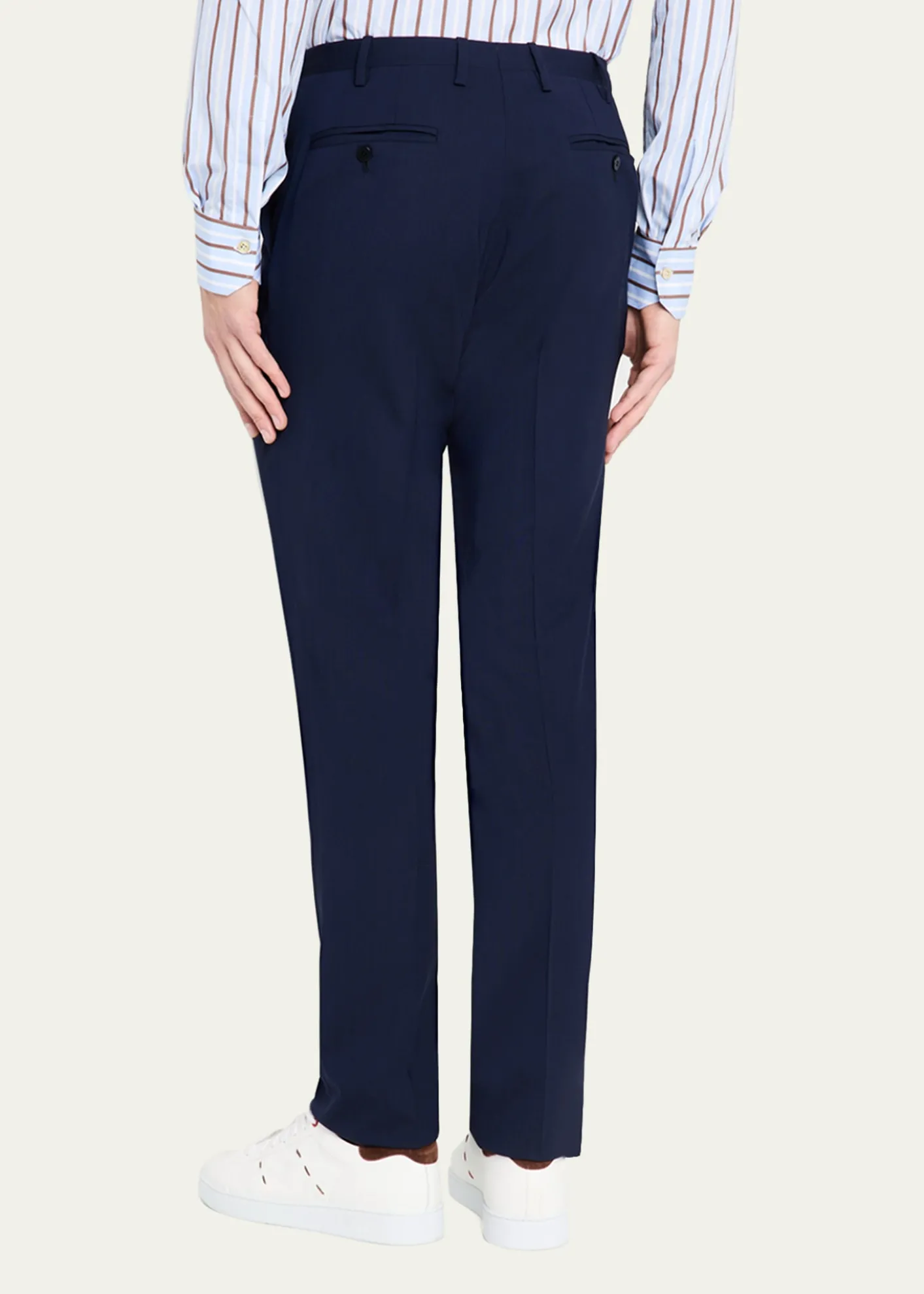 KitonMen's Solid Wool Twill Trousers