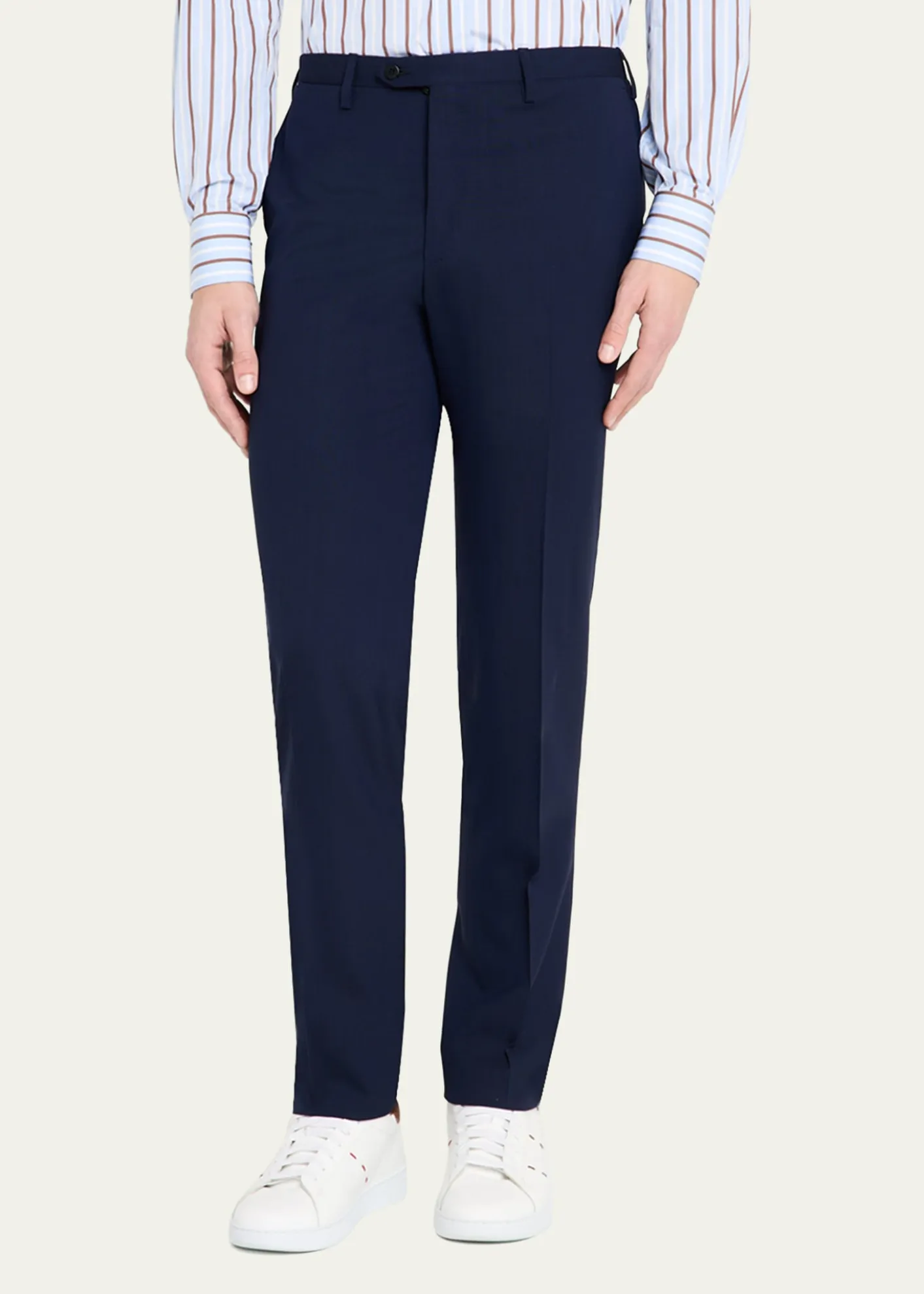 KitonMen's Solid Wool Twill Trousers