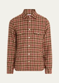 KitonMen's Speckled Cashmere Overshirt