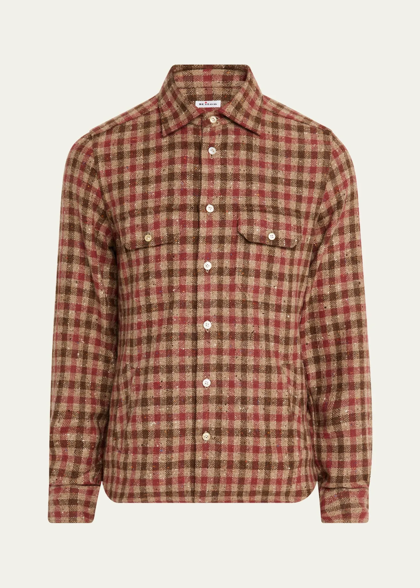KitonMen's Speckled Cashmere Overshirt
