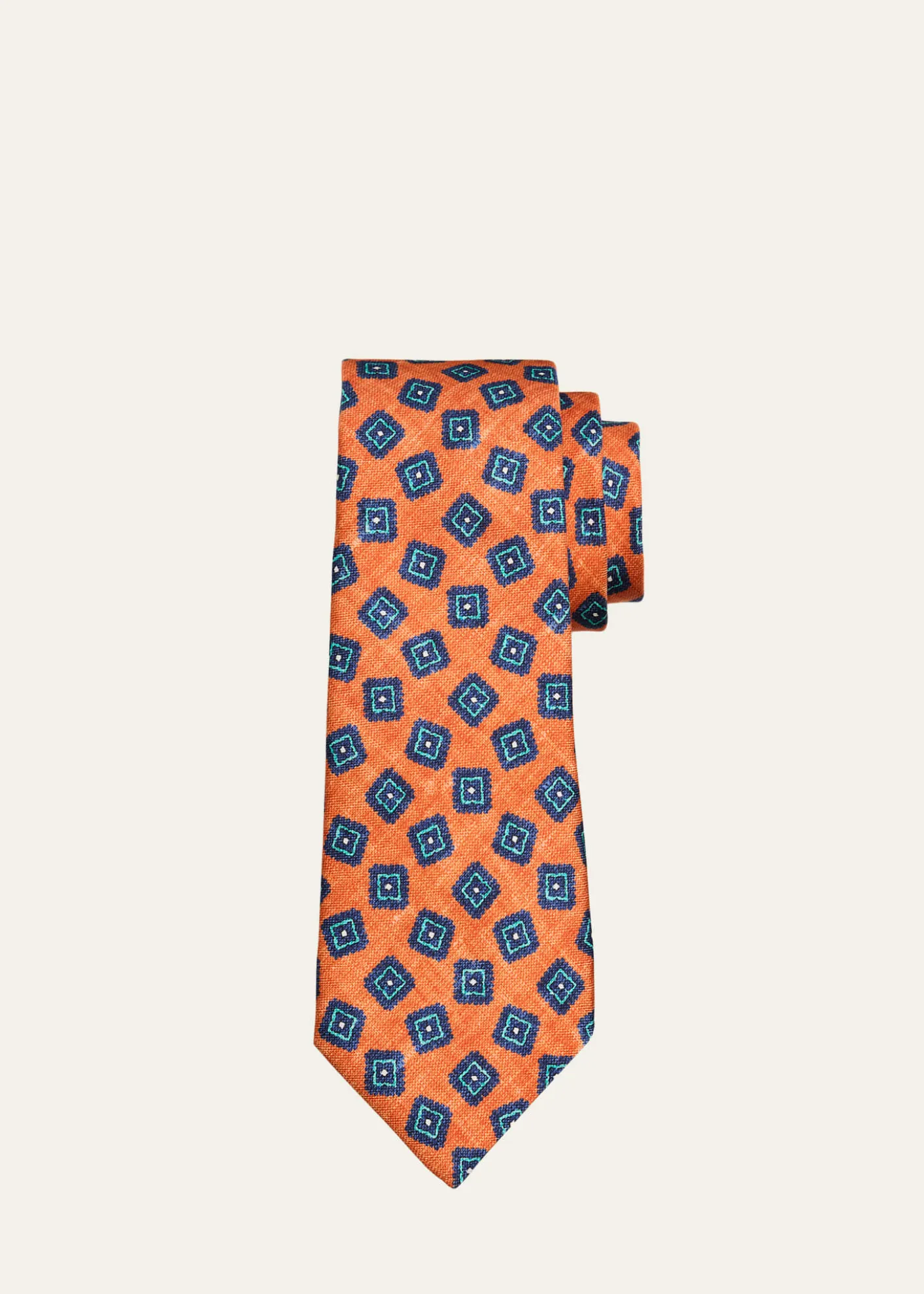 KitonMen's Square Medallion Silk Tie