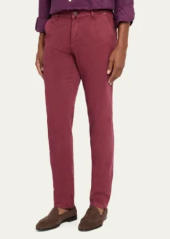 KitonMen's Straight Fit Flat-Front Pants