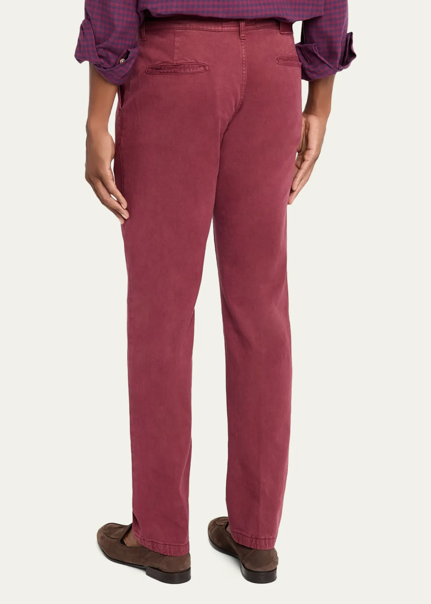 KitonMen's Straight Fit Flat-Front Pants