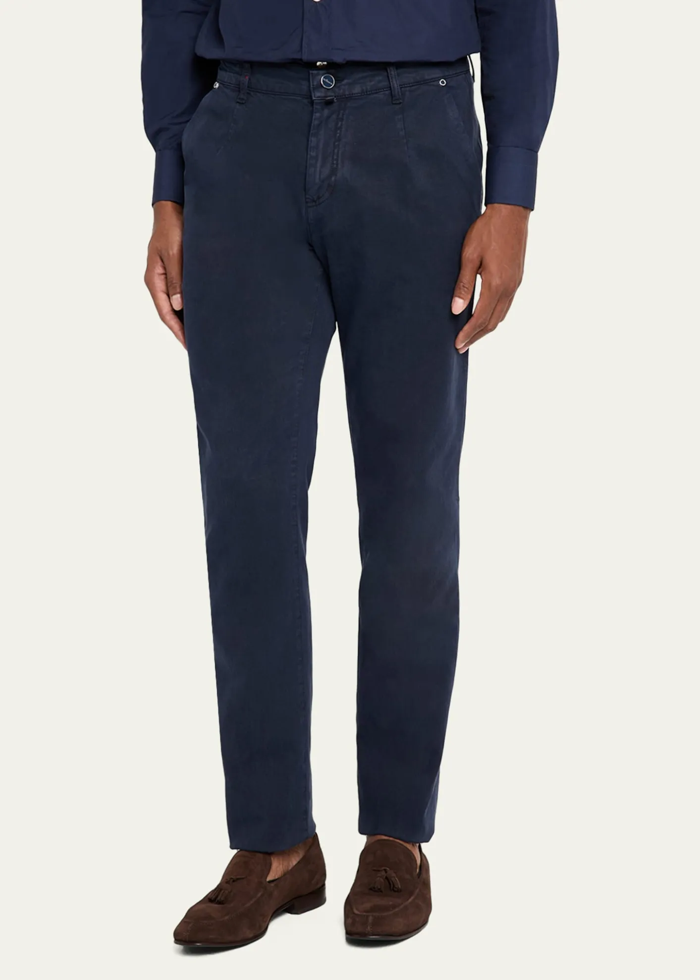 KitonMen's Straight Fit Flat-Front Pants