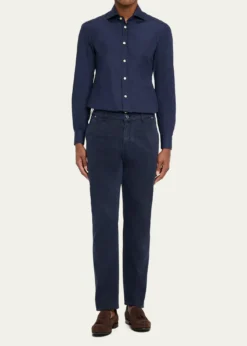 KitonMen's Straight Fit Flat-Front Pants