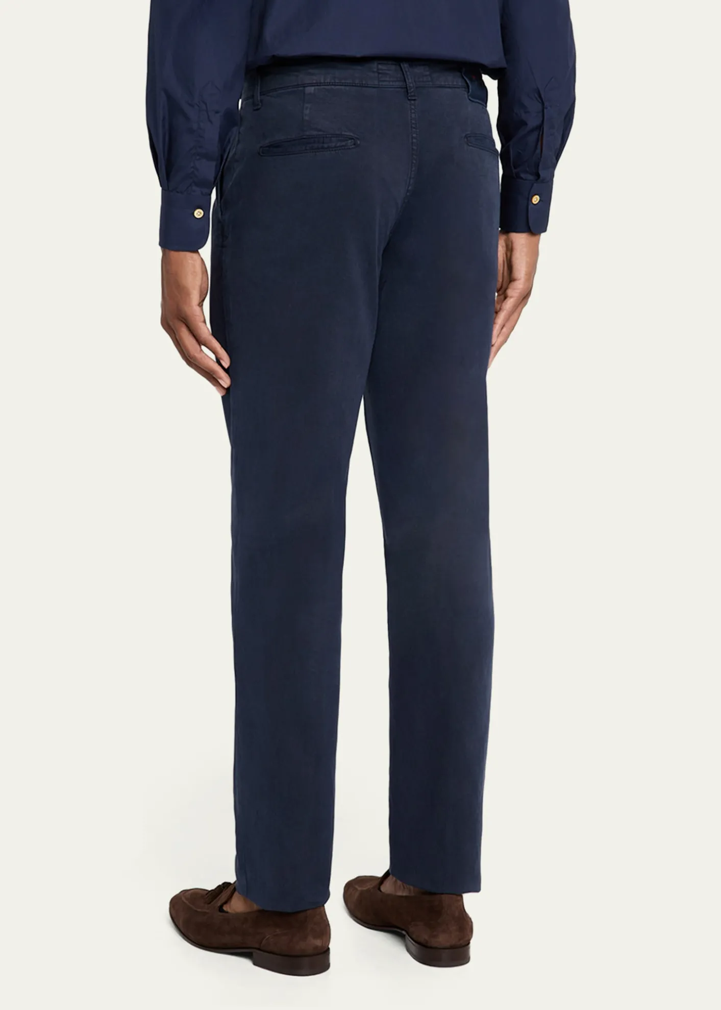 KitonMen's Straight Fit Flat-Front Pants