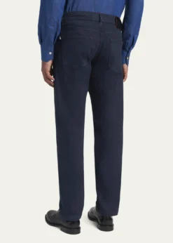 KitonMen's Straight Leg Cotton-Stretch Five-Pocket Pants