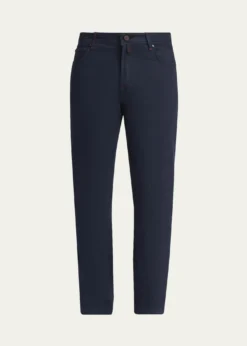 KitonMen's Straight Leg Cotton-Stretch Five-Pocket Pants