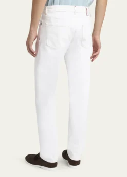 KitonMen's Straight Leg Cotton-Stretch Five-Pocket Pants