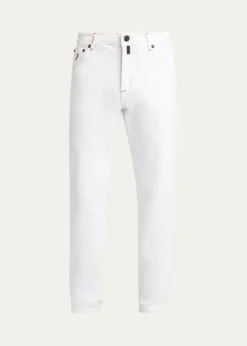 KitonMen's Straight Leg Cotton-Stretch Five-Pocket Pants