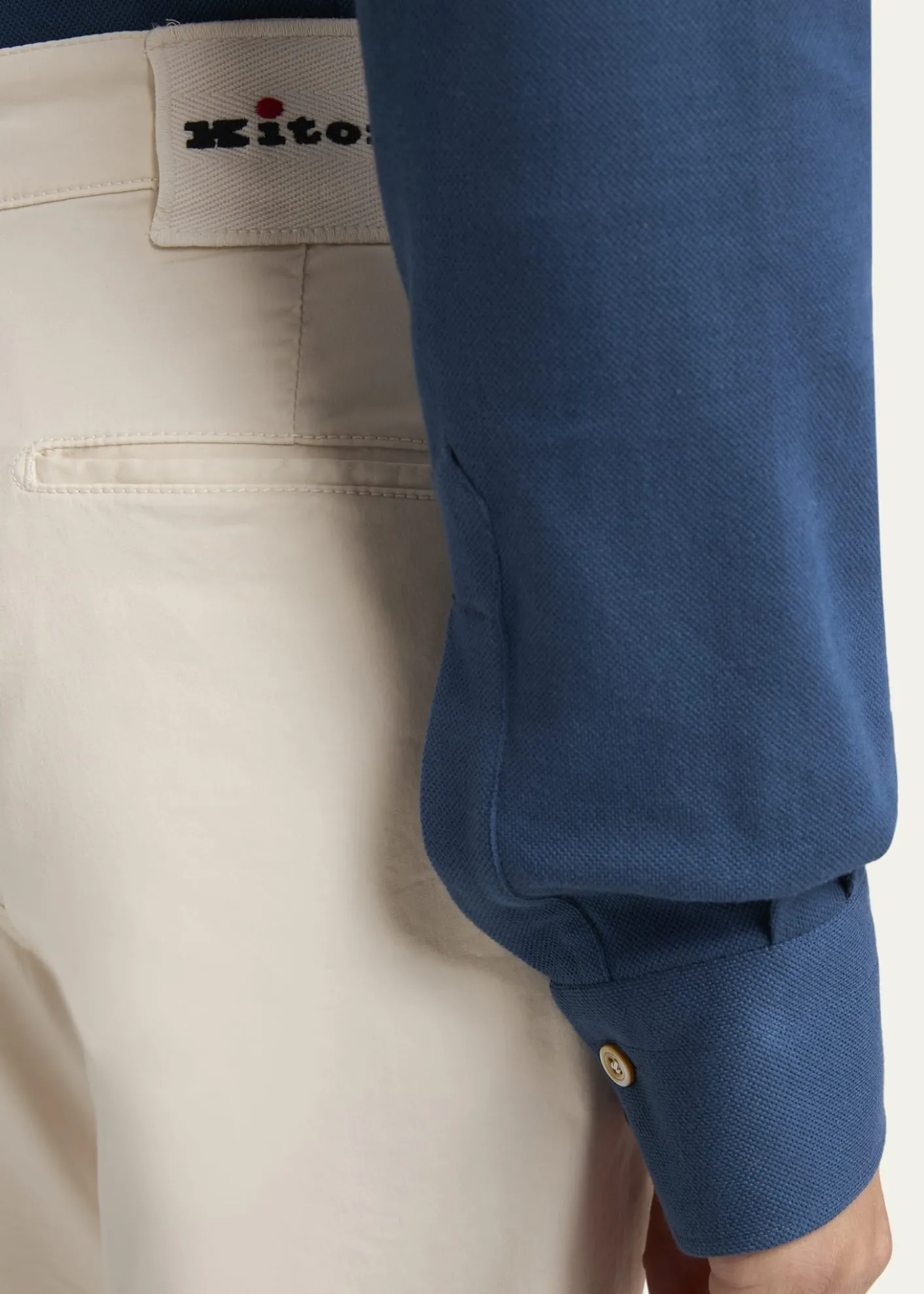KitonMen's Straight Leg Cotton-Stretch Pants