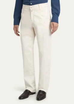 KitonMen's Straight Leg Cotton-Stretch Pants