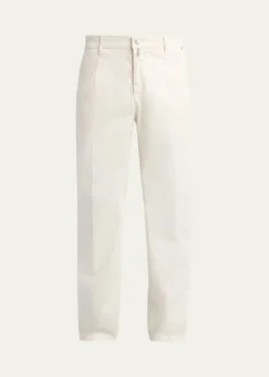 KitonMen's Straight Leg Cotton-Stretch Pants