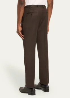 KitonMen's Textured Brown Suit Trousers