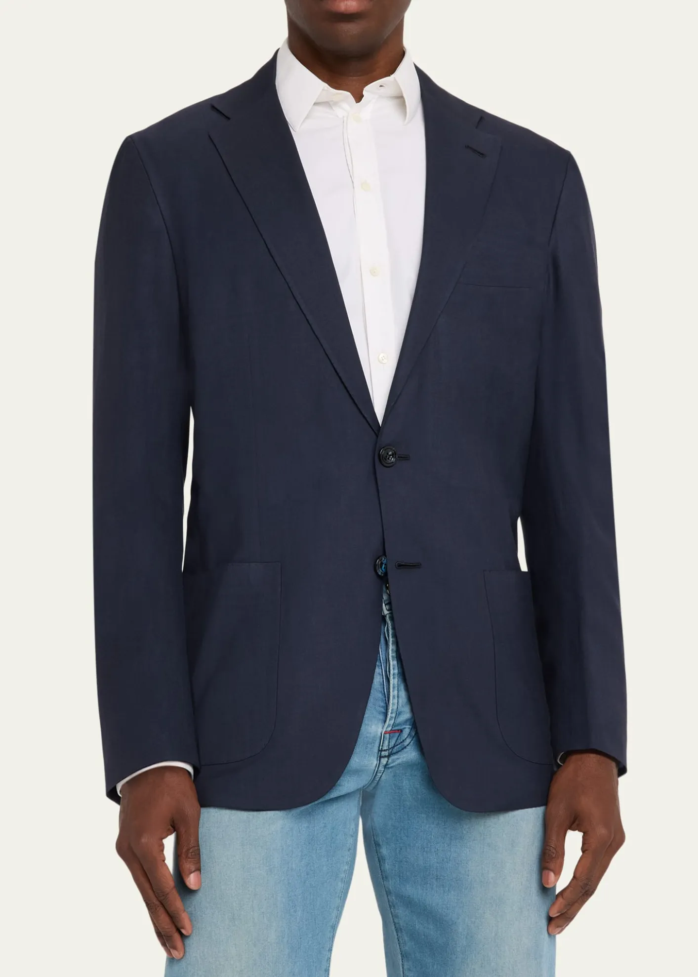 KitonMen's Washed Cashmere Single-Breasted Jacket
