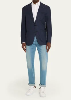 KitonMen's Washed Cashmere Single-Breasted Jacket