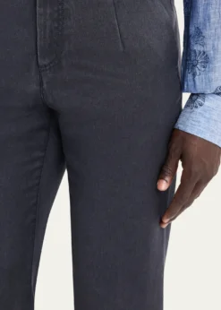 KitonMen's Washed-Effect Wool Four-Pocket Pants