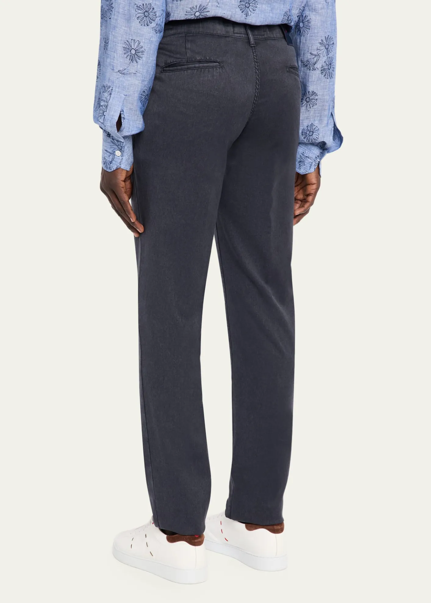KitonMen's Washed-Effect Wool Four-Pocket Pants