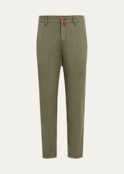 KitonMen's Washed Wool Slim Four-Pocket Pants