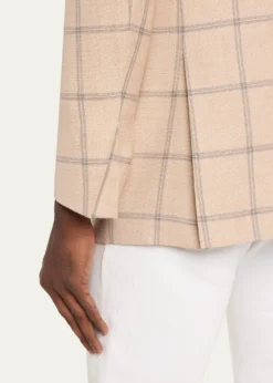 KitonMen's Windowpane Cashmere Single-Breasted Sport Coat