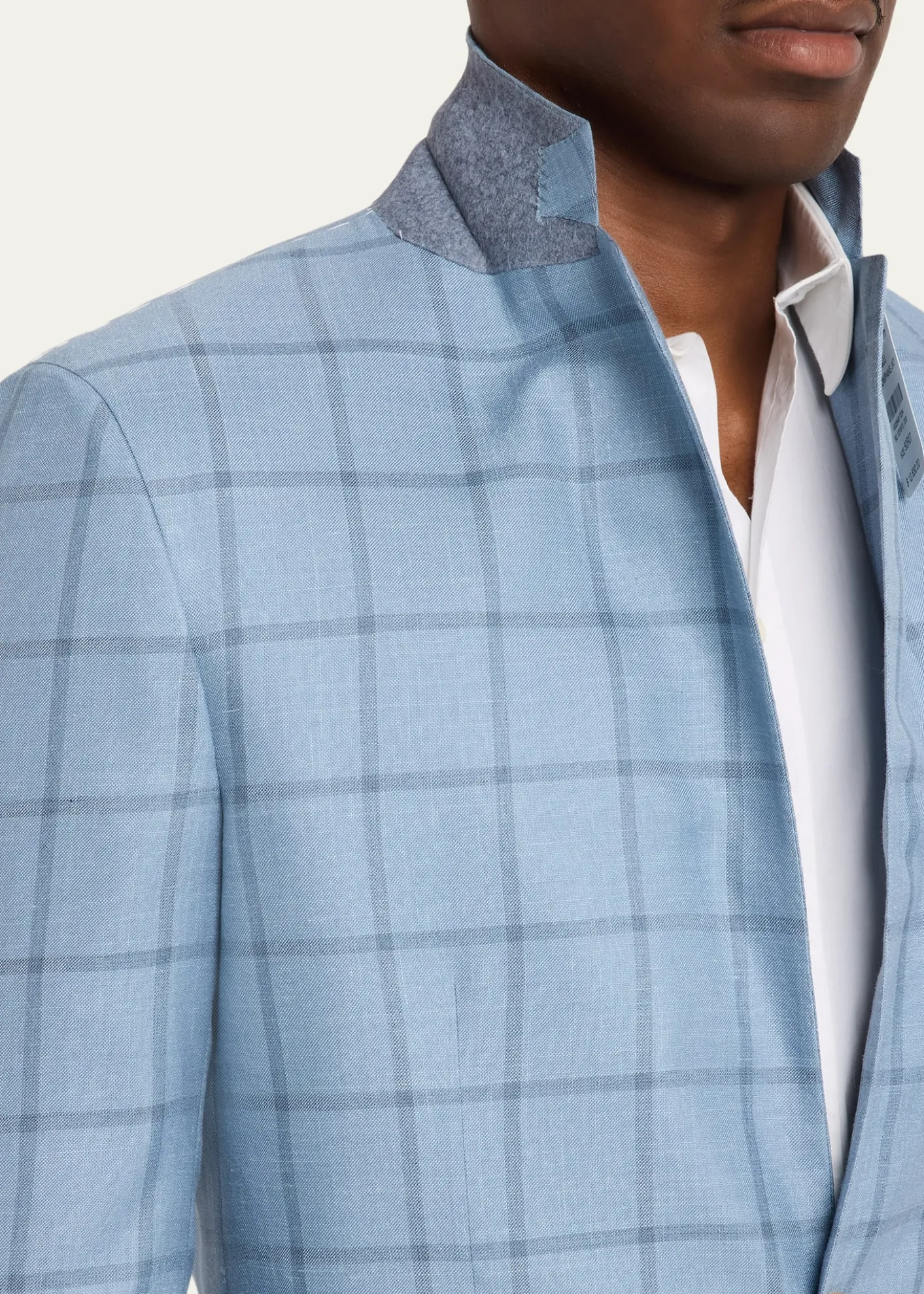 KitonMen's Windowpane Check Cashmere Sport Coat