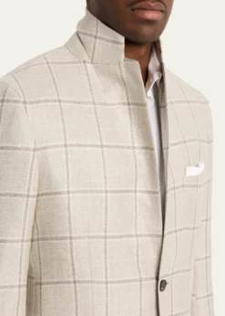 KitonMen's Windowpane Sport Jacket