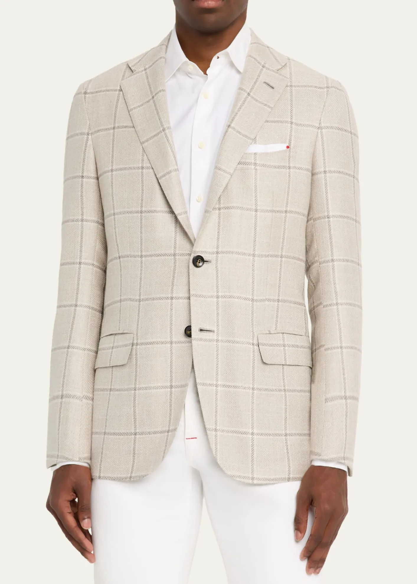 KitonMen's Windowpane Sport Jacket