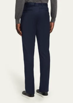 KitonMen's Wool and Cashmere Flat-Front Pants