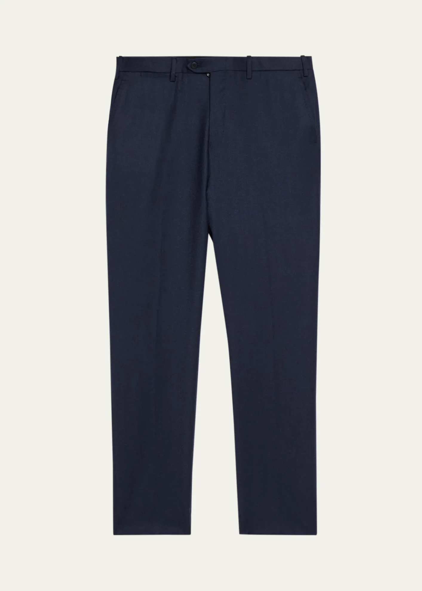 KitonMen's Wool and Cashmere Flat-Front Pants