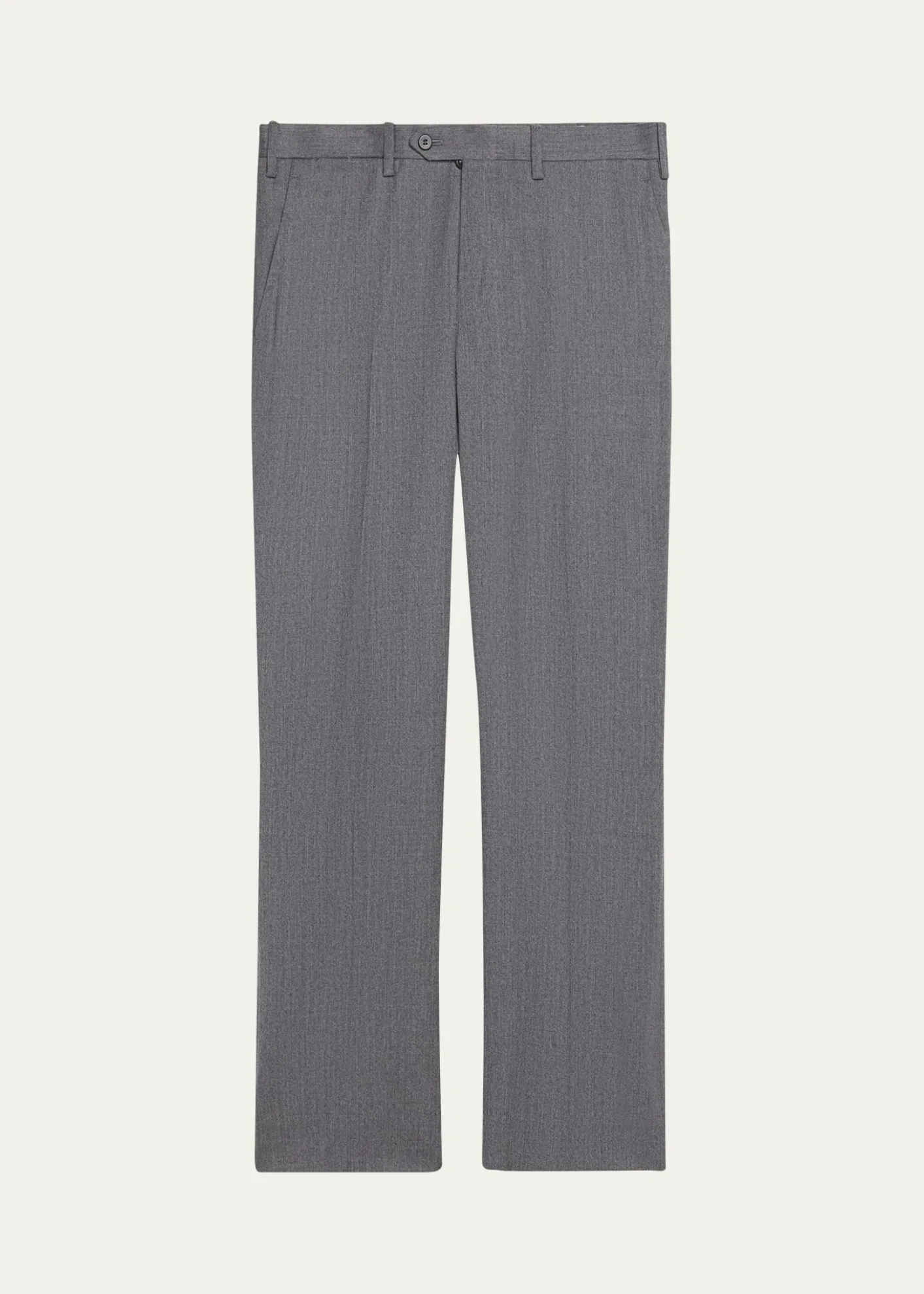 KitonMen's Wool and Cashmere Flat-Front Pants