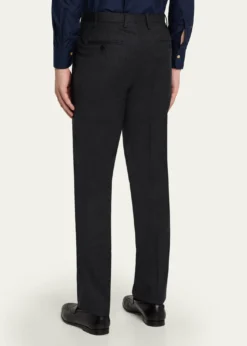 KitonMen's Wool and Cashmere Flat-Front Pants