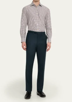 KitonMen's Wool and Cashmere Flat-Front Pants