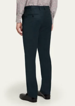 KitonMen's Wool and Cashmere Flat-Front Pants