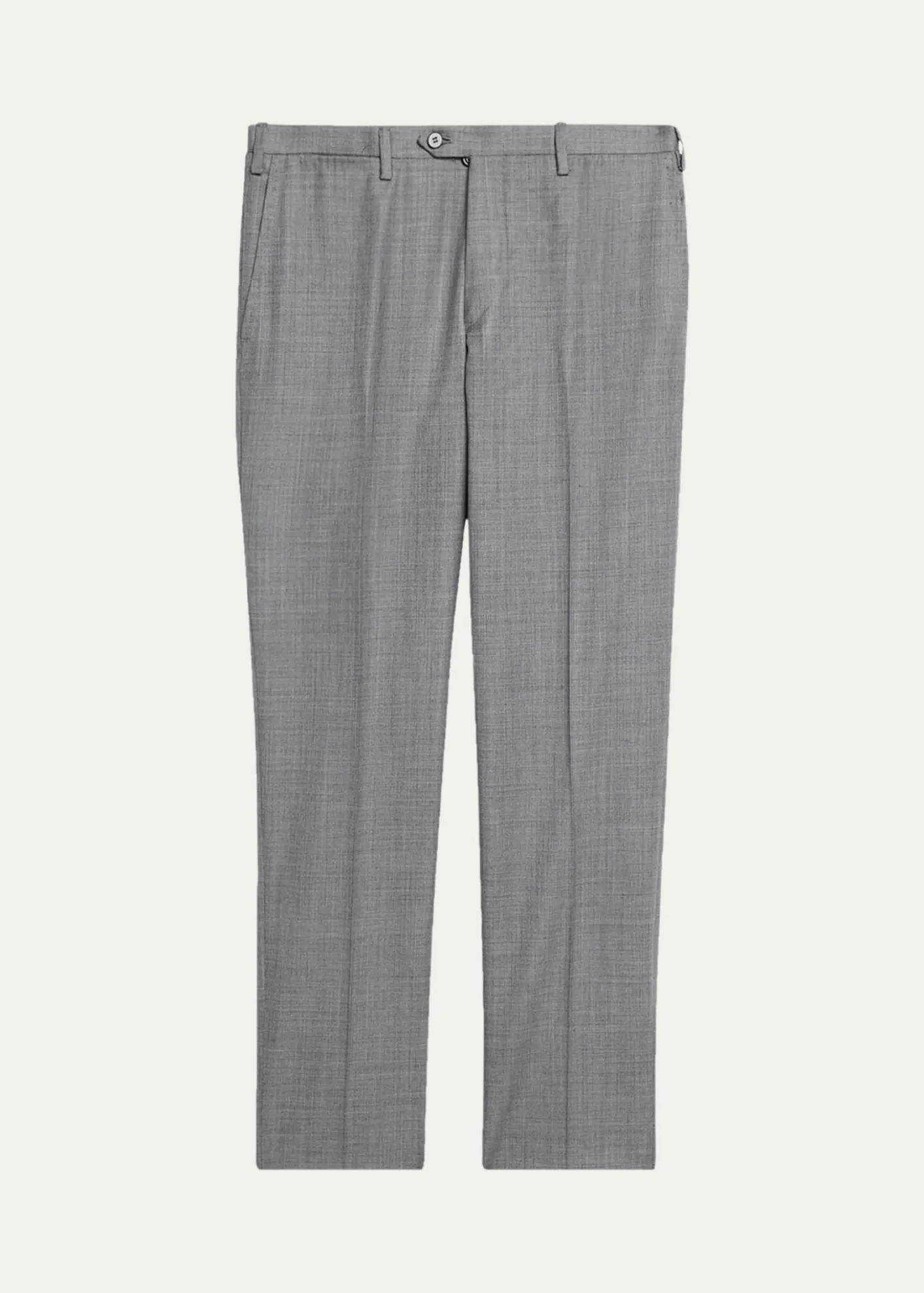 KitonMen's Wool Twill Flat-Front Trousers
