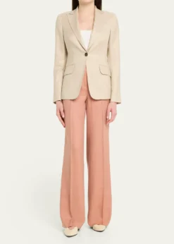 KitonShimmering Wool-Blend Single-Breasted Jacket