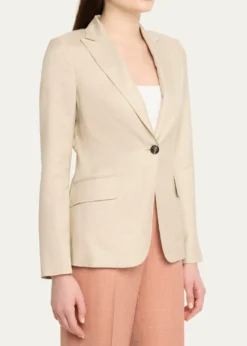 KitonShimmering Wool-Blend Single-Breasted Jacket
