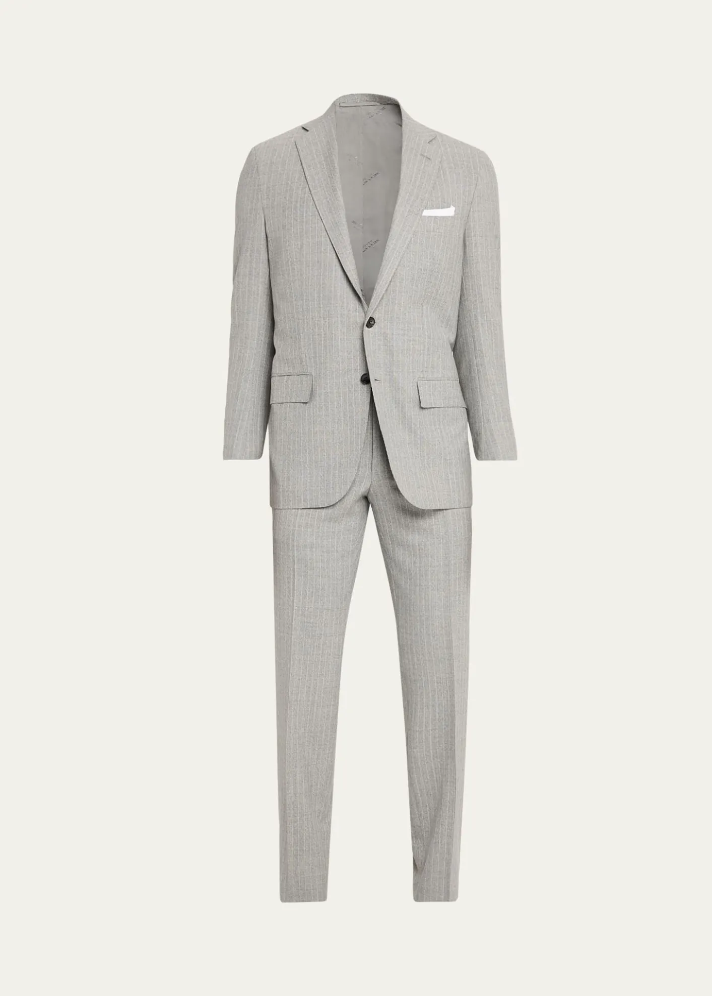 KitonWool Single-Breasted Suit