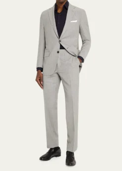 KitonWool Single-Breasted Suit