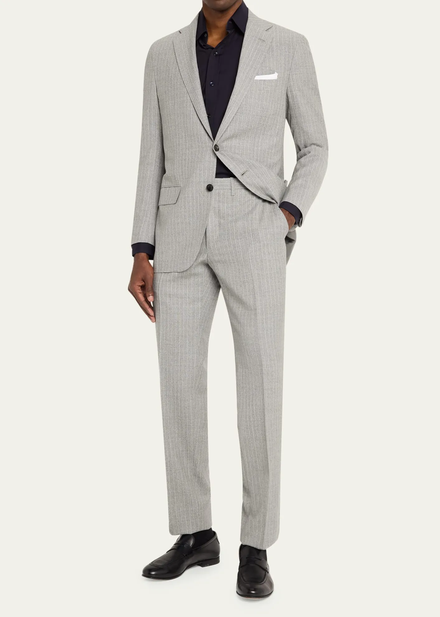 KitonWool Single-Breasted Suit