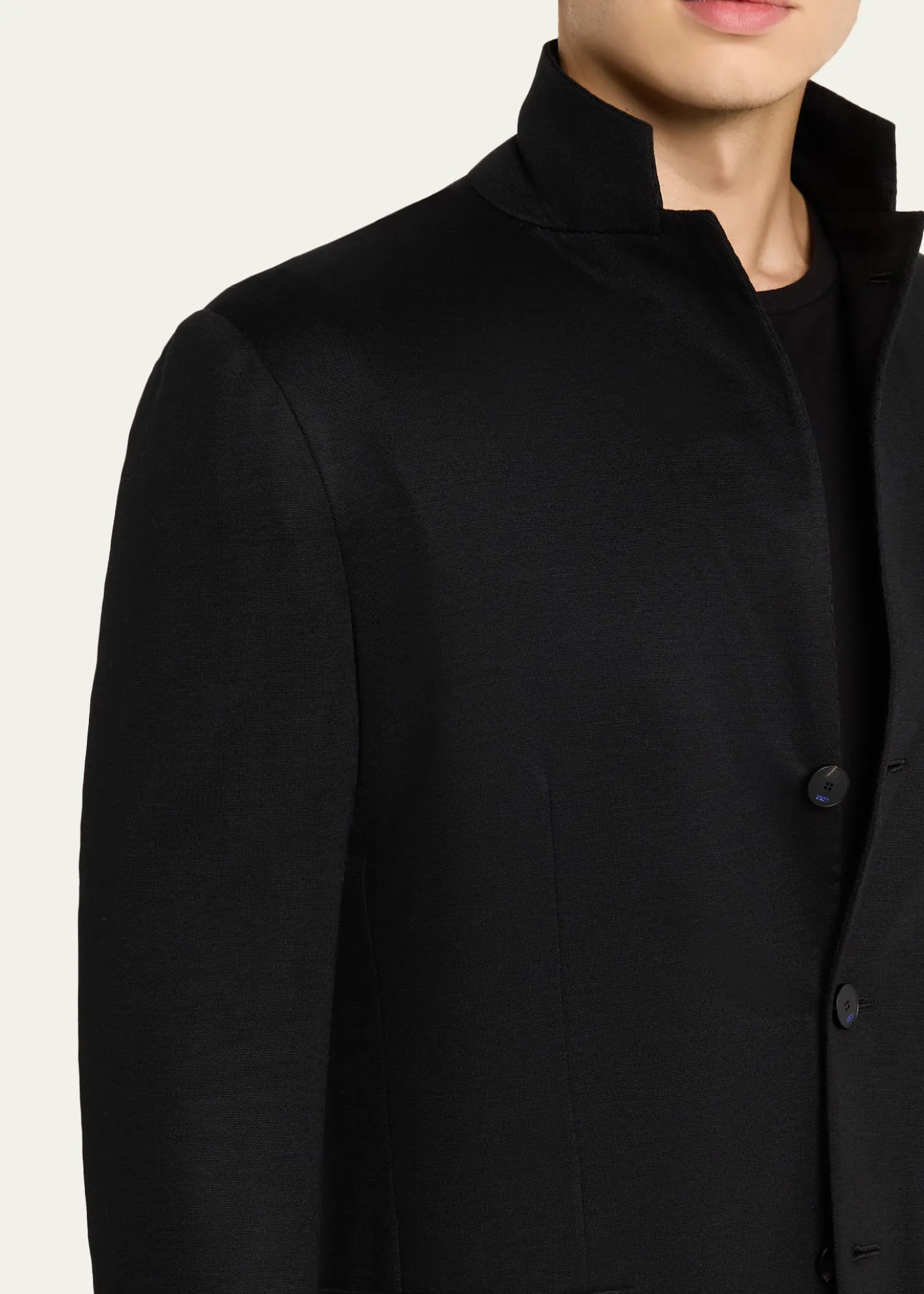 KNTMen's 14-Micron Wool Single-Breasted Sport Coat