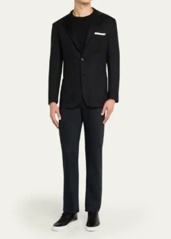 KNTMen's 14-Micron Wool Single-Breasted Sport Coat