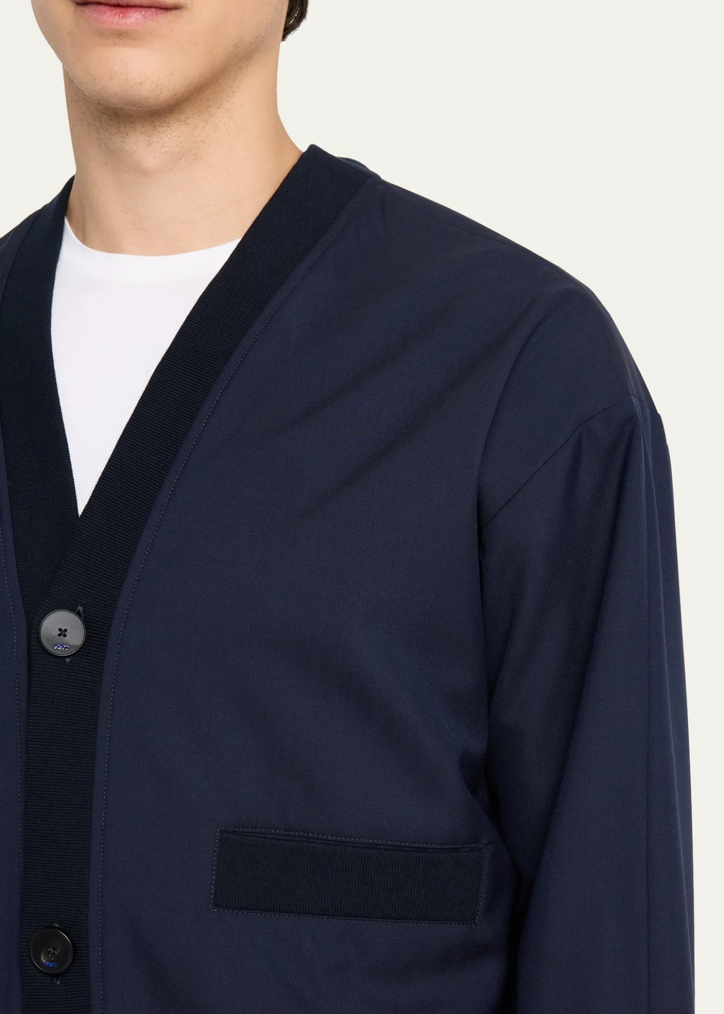 KNTMen's Wool Blouson Jacket