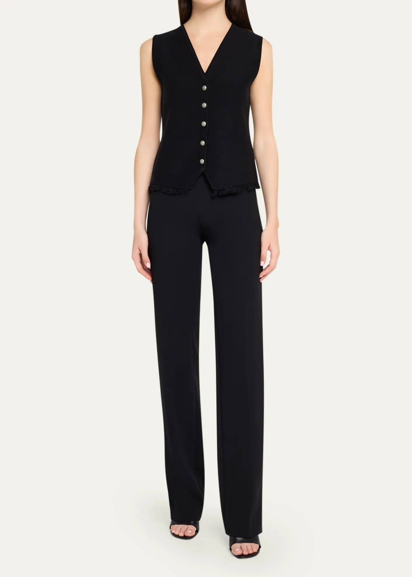 Kobi HalperinAnya Fringe-Hem Knit Vest