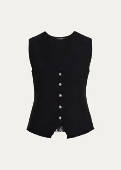 Kobi HalperinAnya Fringe-Hem Knit Vest