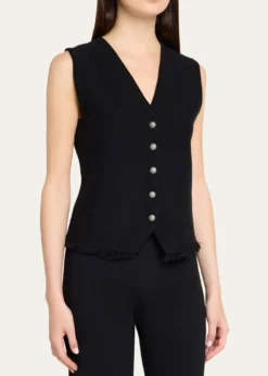 Kobi HalperinAnya Fringe-Hem Knit Vest