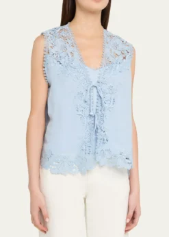 Kobi HalperinBianca Lace-Trimmed Blouse